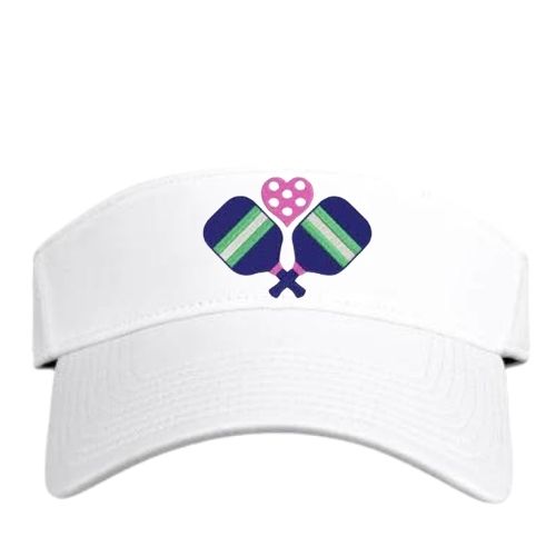 Doppeltes Pickleball-Paddel-Monogramm-Visier