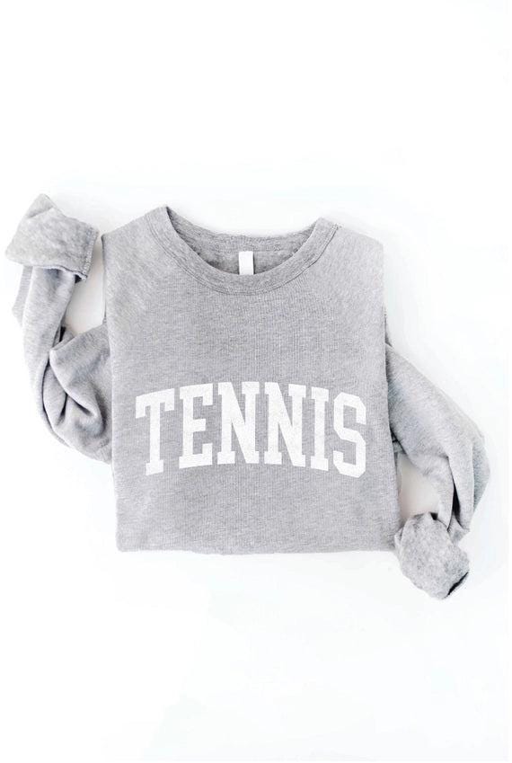 Tennis Graphic Sweatshirt