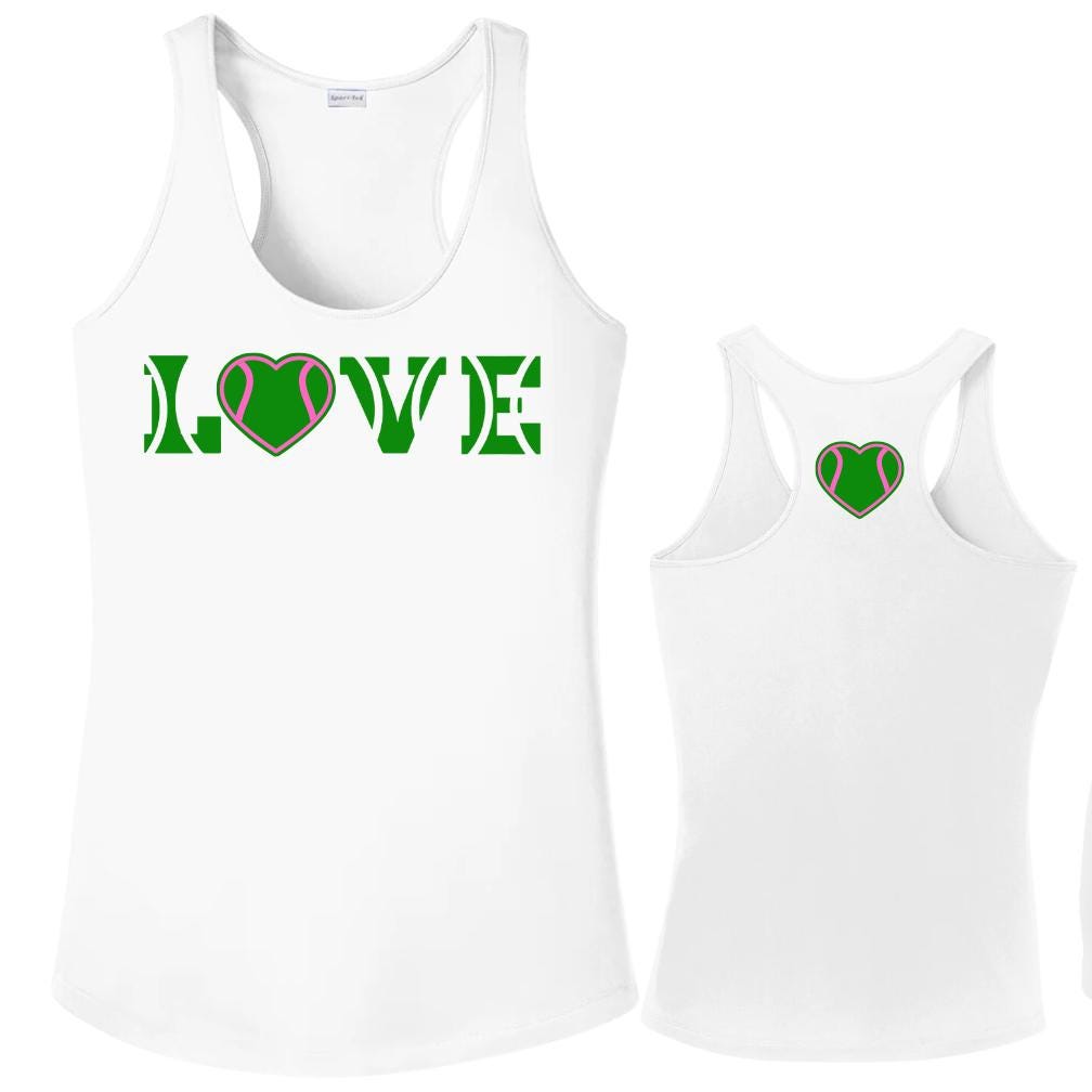 Love With A Heart Racerback Tank
