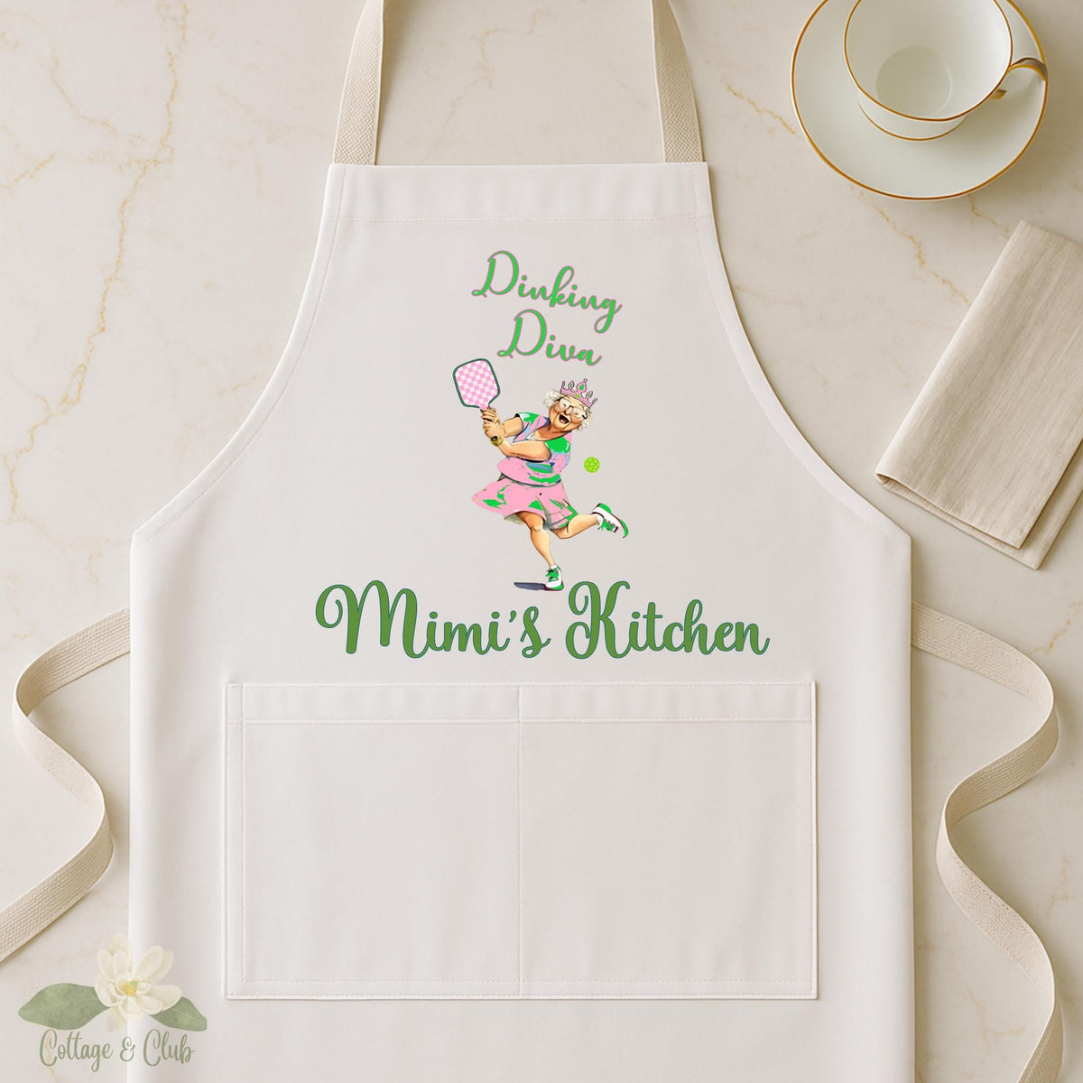 Dinking Diva Pickleball Queen Canvas Tote Bag
