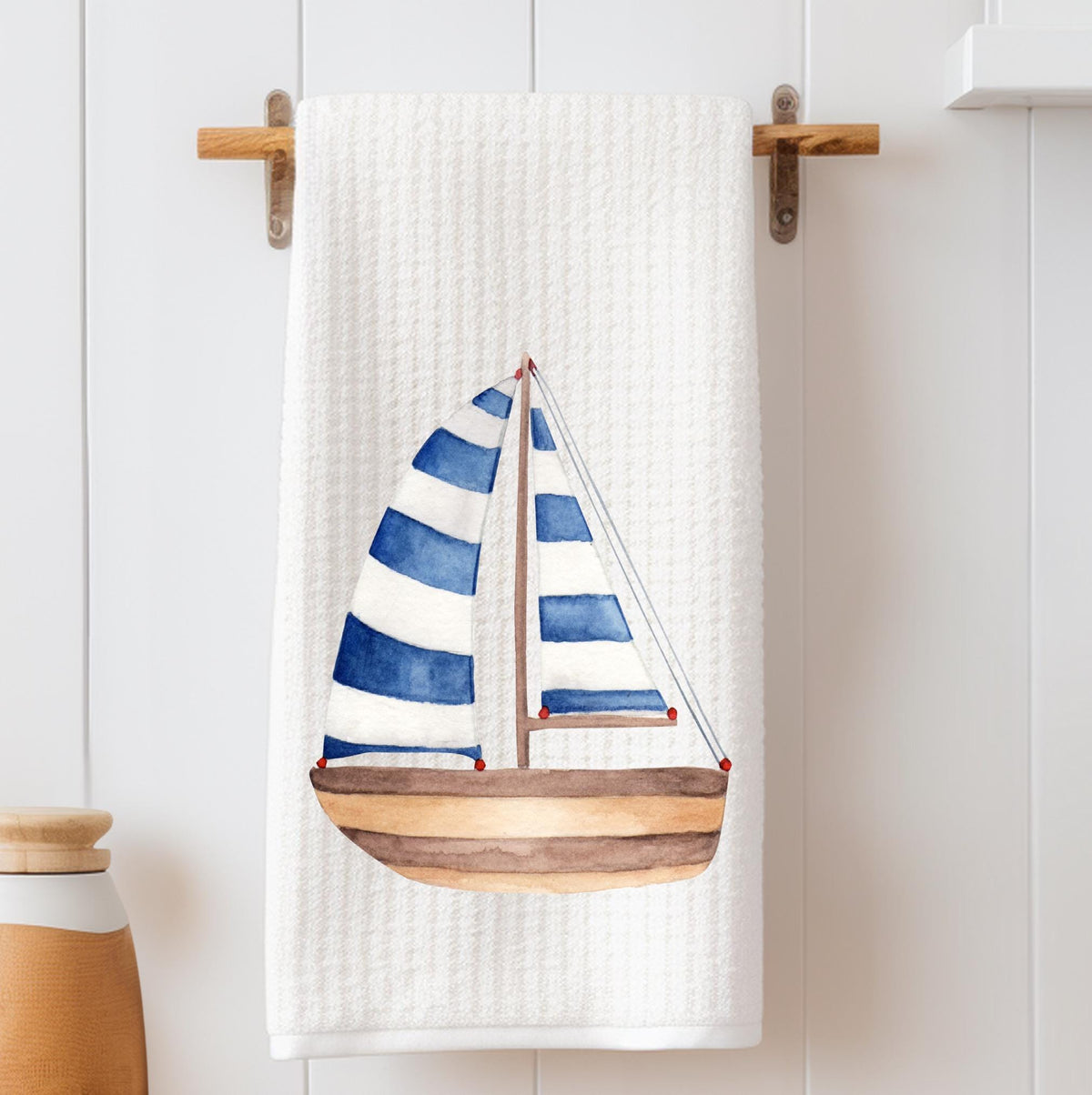 Sailboat Lake Life Tea Towel