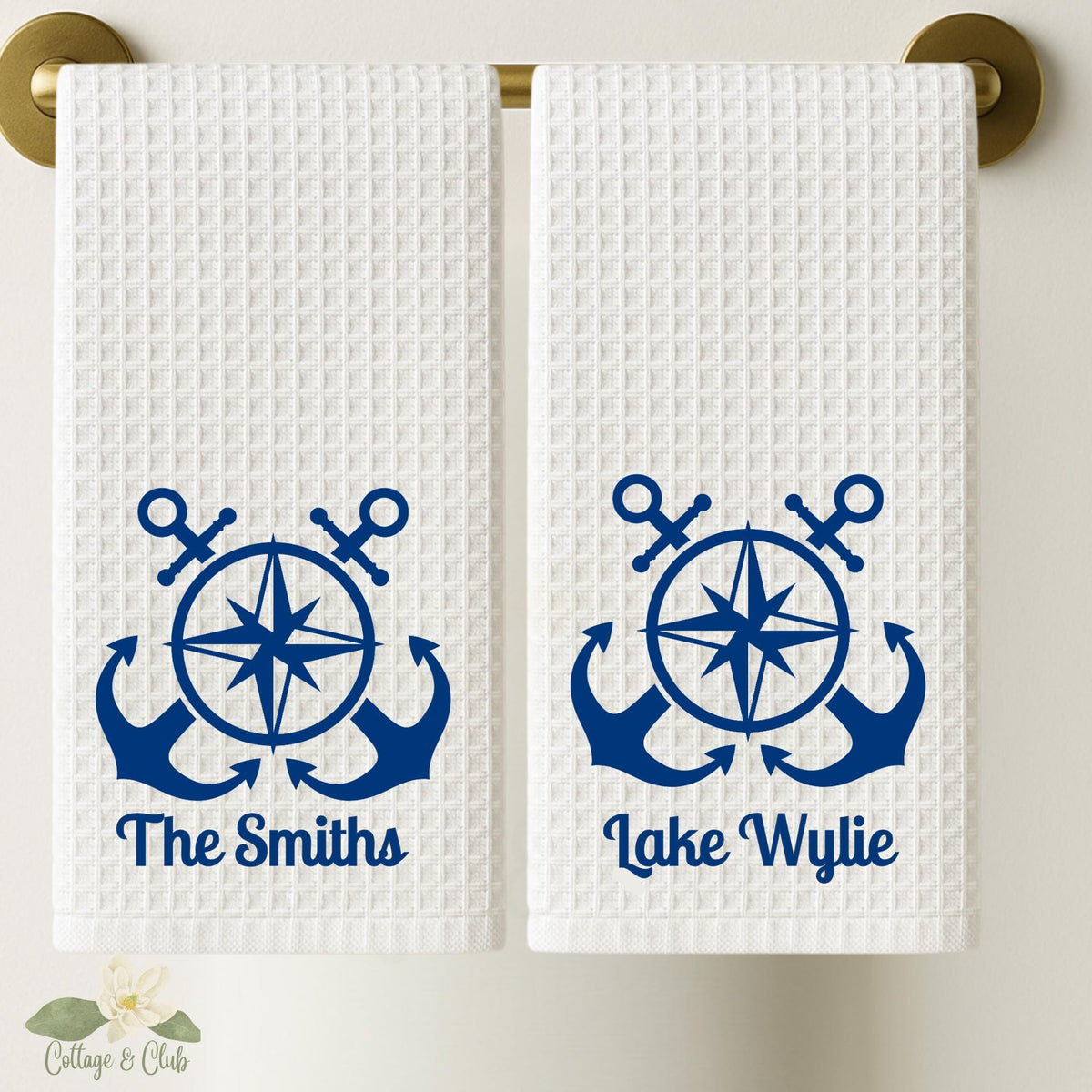Compass & Anchor Lake Life Tea Towel