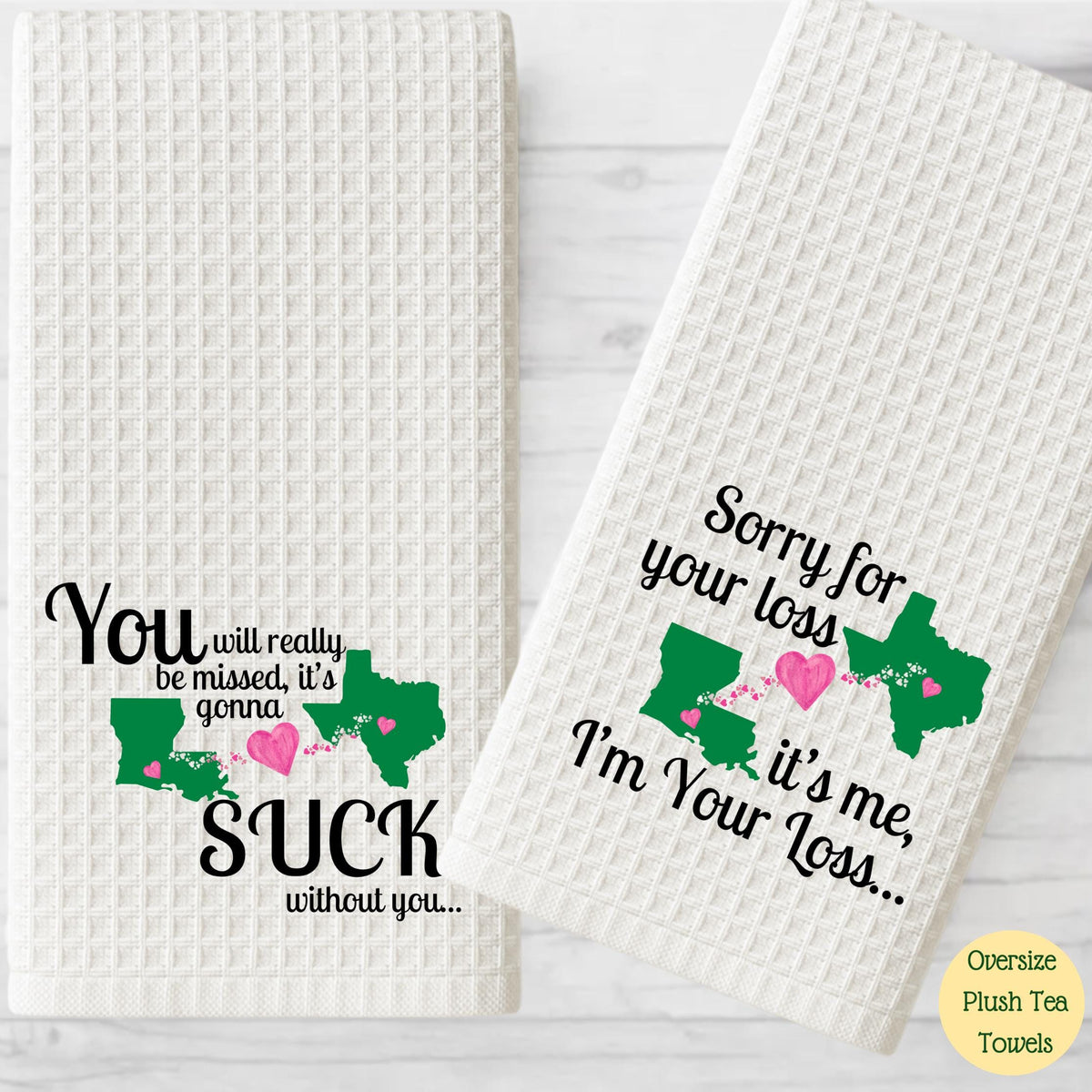 Long Distance Sympathy Tea Towel