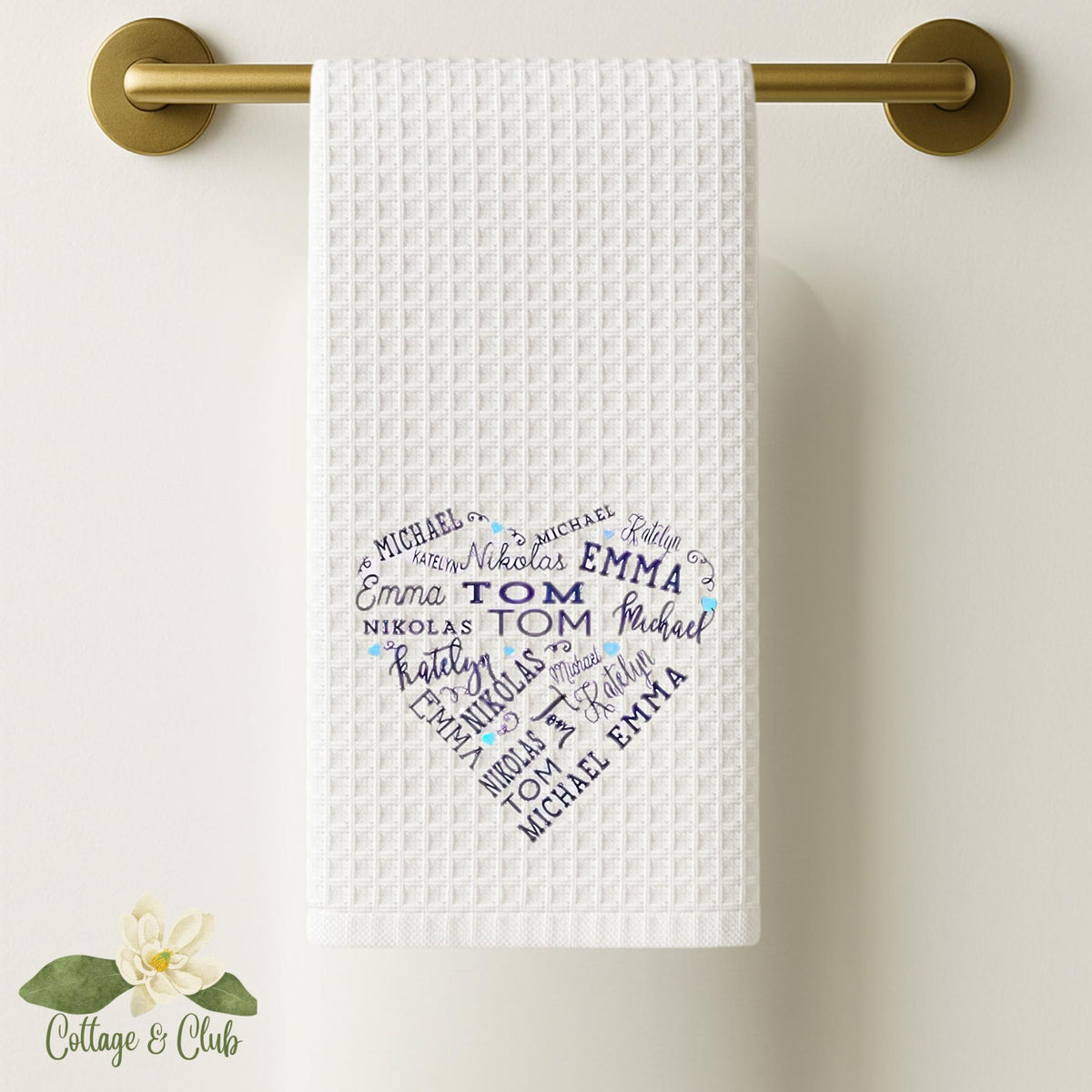 Custom Photo or Text Tea Towel