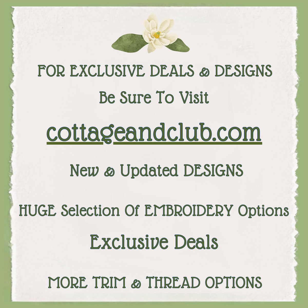 Garden-Themed Wreath Sash