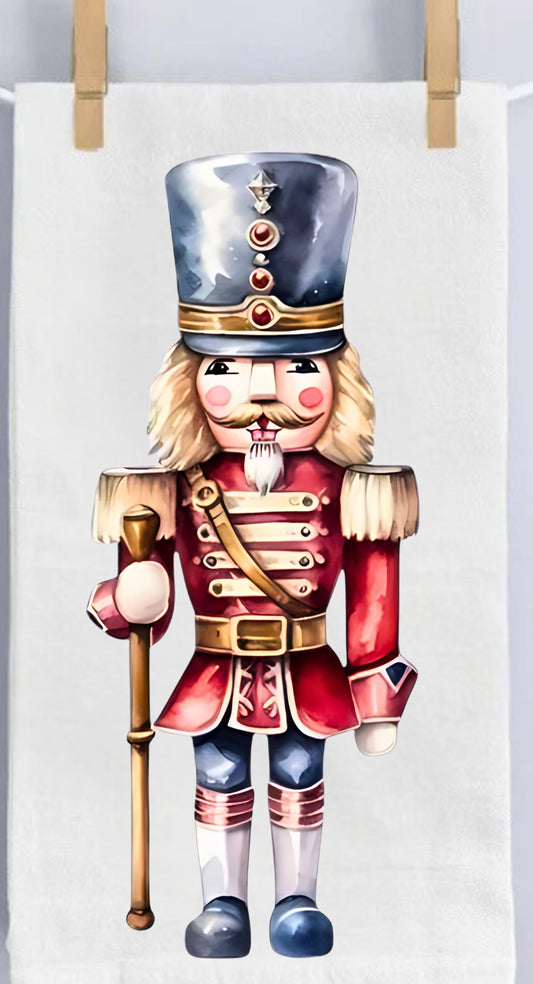 Classic Nutcracker Soldier Dish Towel