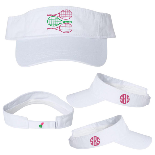 Stacked Rackets Collection - Game Day Visor - Personalize It!