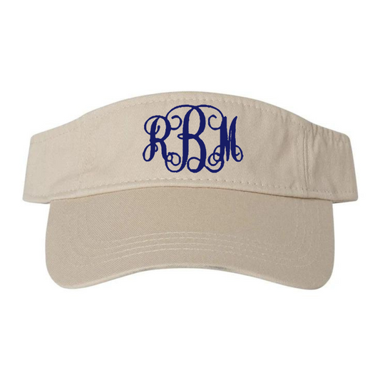 Klassisches Visier mit Monogramm