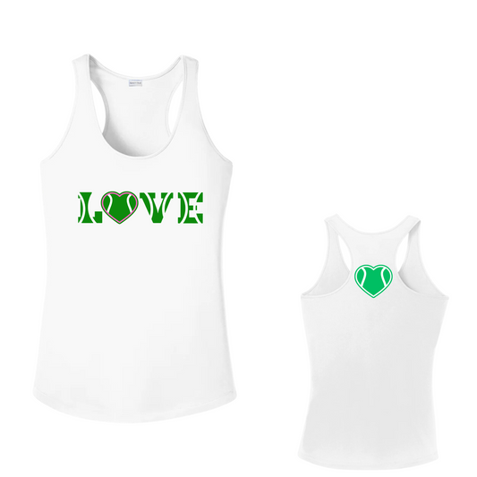 Love With a Heart Racerback Tank