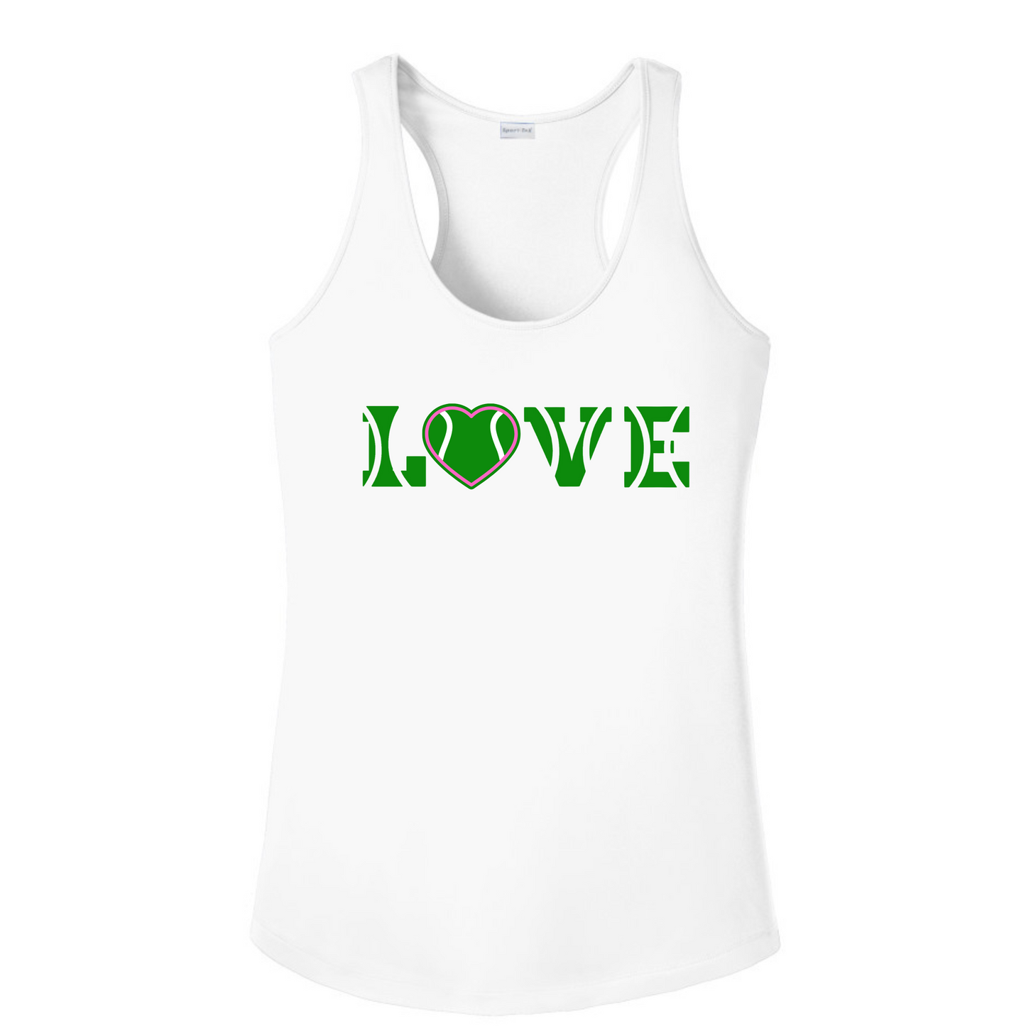 Racerback-Tanktop „Alles für die Liebe“