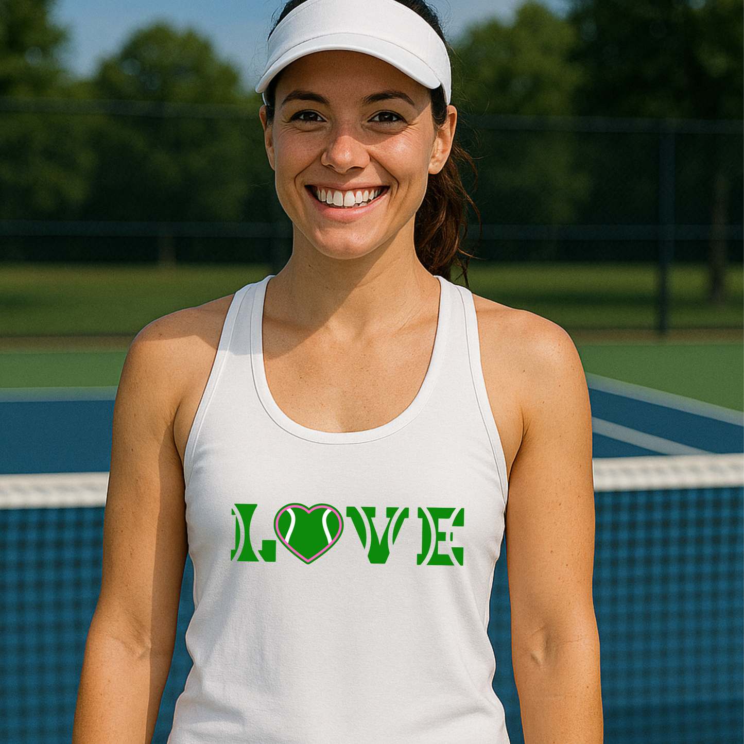 Racerback-Tanktop „Alles für die Liebe“
