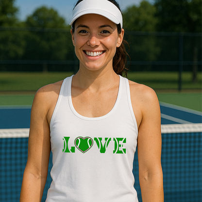 Racerback-Tanktop „Alles für die Liebe“