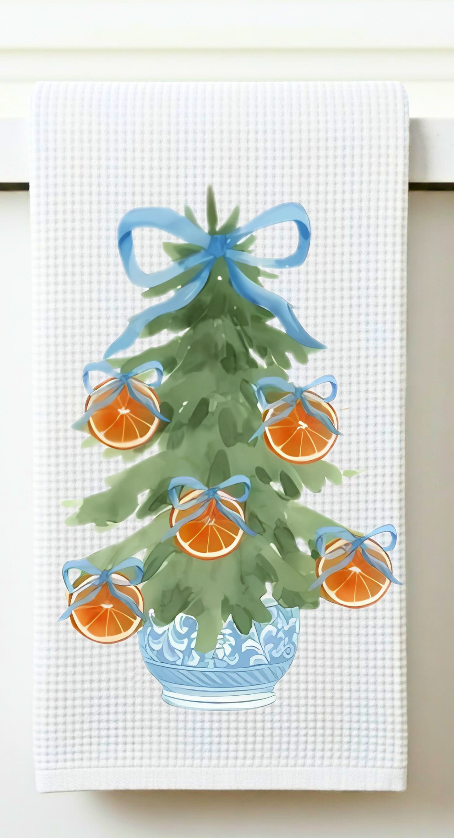 Citrus Christmas Tea Towel