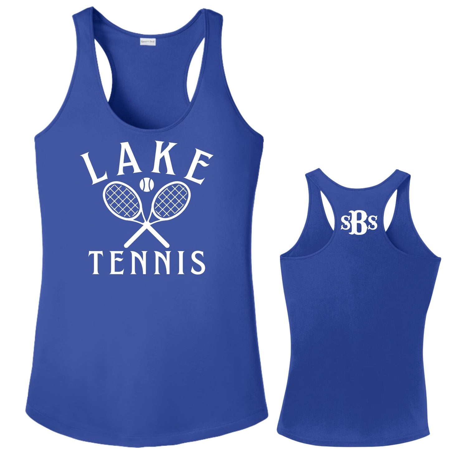 Your Team Tennis Monogram Racerback Tank