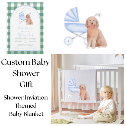 Custom Baby Shower Blanket
