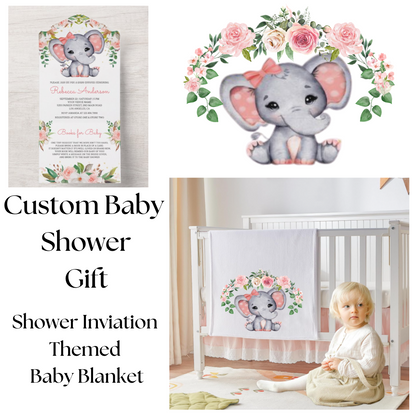 Custom Baby Shower Blanket