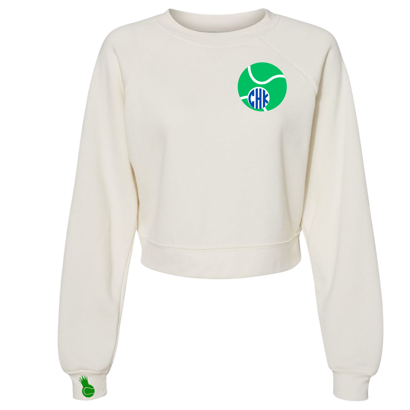 Tennis Life Is Good Monogram Crew - Personalize It!