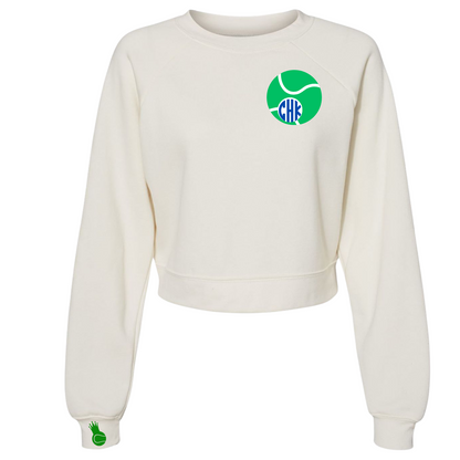 Tennis Life Is Good Monogram Crew - Personalize It!