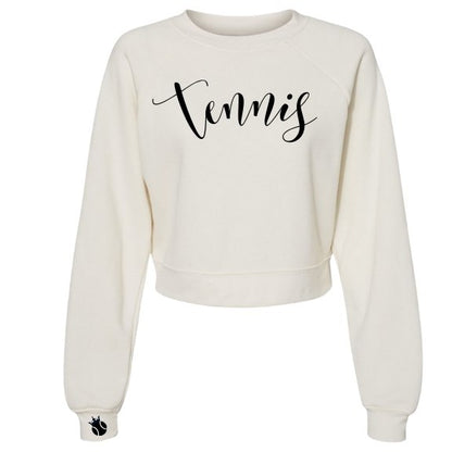 Tennis Script Crew Sweatshirt - Personalize it!