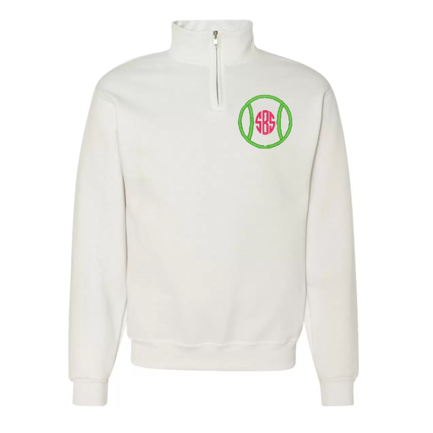 Personalized Tennis Ball Pullover with Embroidered Monogram