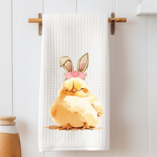Easter Chick Tea Towel