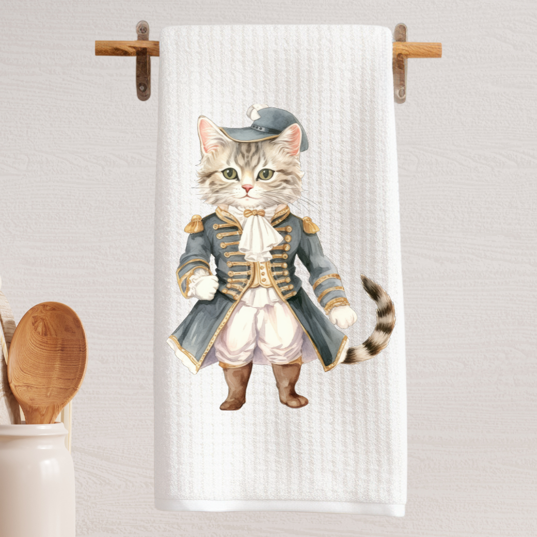 Victorian Cat Tea Towel