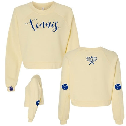 Tennis Script Crew Sweatshirt - Personalize it!