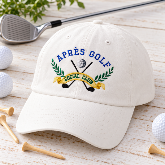 apres golf social embroidered caphero
