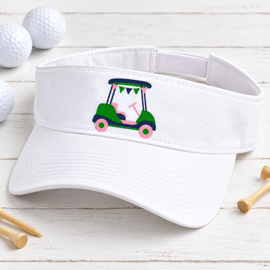 golfcart embroidered visorhero