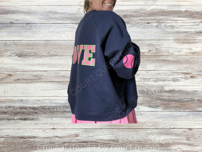 Custom Tennis Crew Shirt Sweatshirt, Personalized Tennis Shirt, Tennis Team, Tennis Gift, Tennis Club