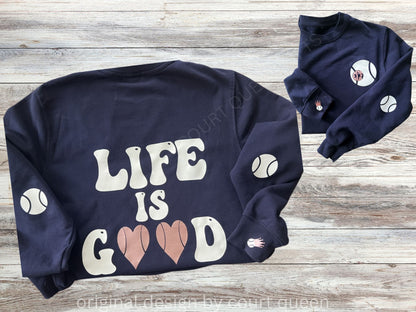 Custom Tennis Crew Shirt Sweatshirt, Personalized Tennis Shirt, Tennis Team, Tennis Gift, Tennis Club