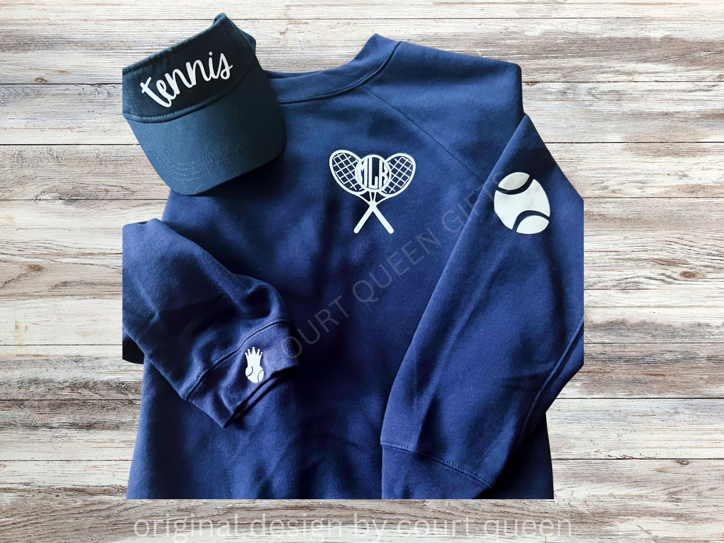 Custom Tennis Crew Shirt Sweatshirt, Personalized Tennis Shirt, Tennis Team, Tennis Gift, Tennis Club