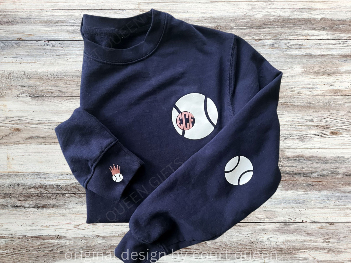 Custom Tennis Crew Shirt Sweatshirt, Personalized Tennis Shirt, Tennis Team, Tennis Gift, Tennis Club