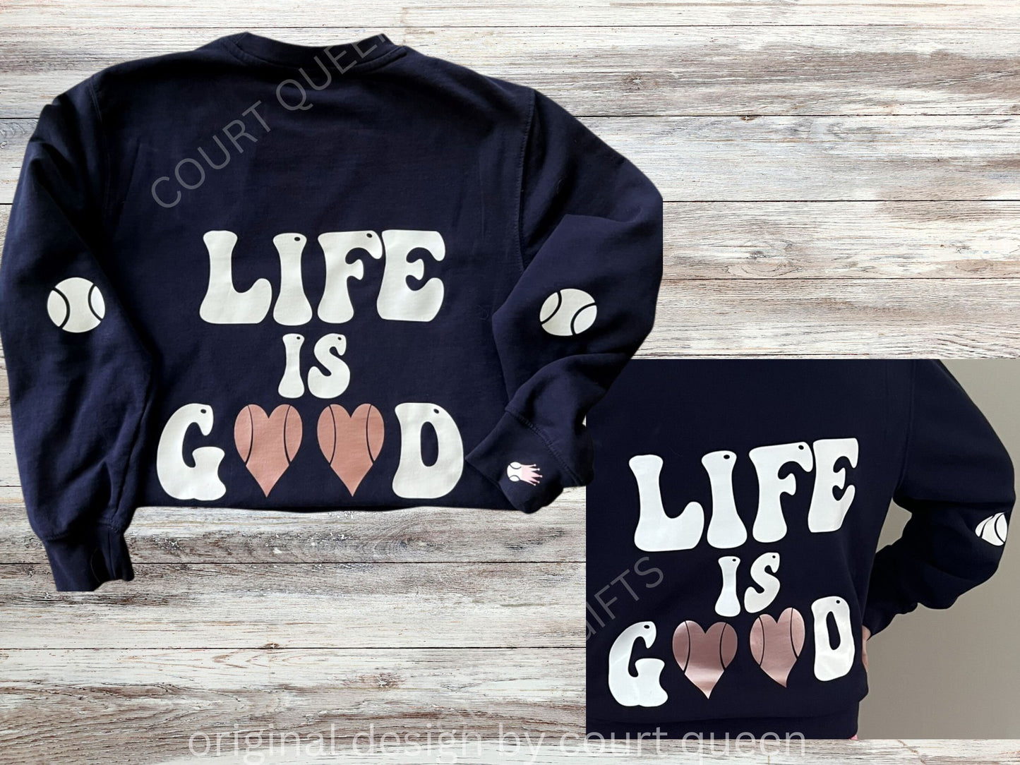 Custom Tennis Crew Shirt Sweatshirt, Personalized Tennis Shirt, Tennis Team, Tennis Gift, Tennis Club