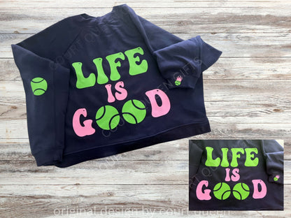 Custom Tennis Crew Shirt Sweatshirt, Personalized Tennis Shirt, Tennis Team, Tennis Gift, Tennis Club