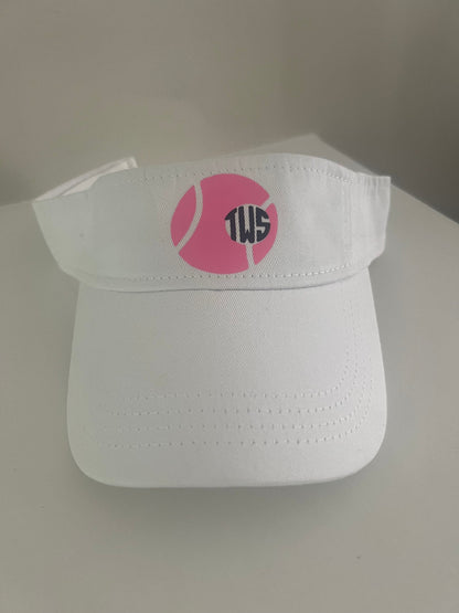 Tennis Monogram Court Queen Visor
