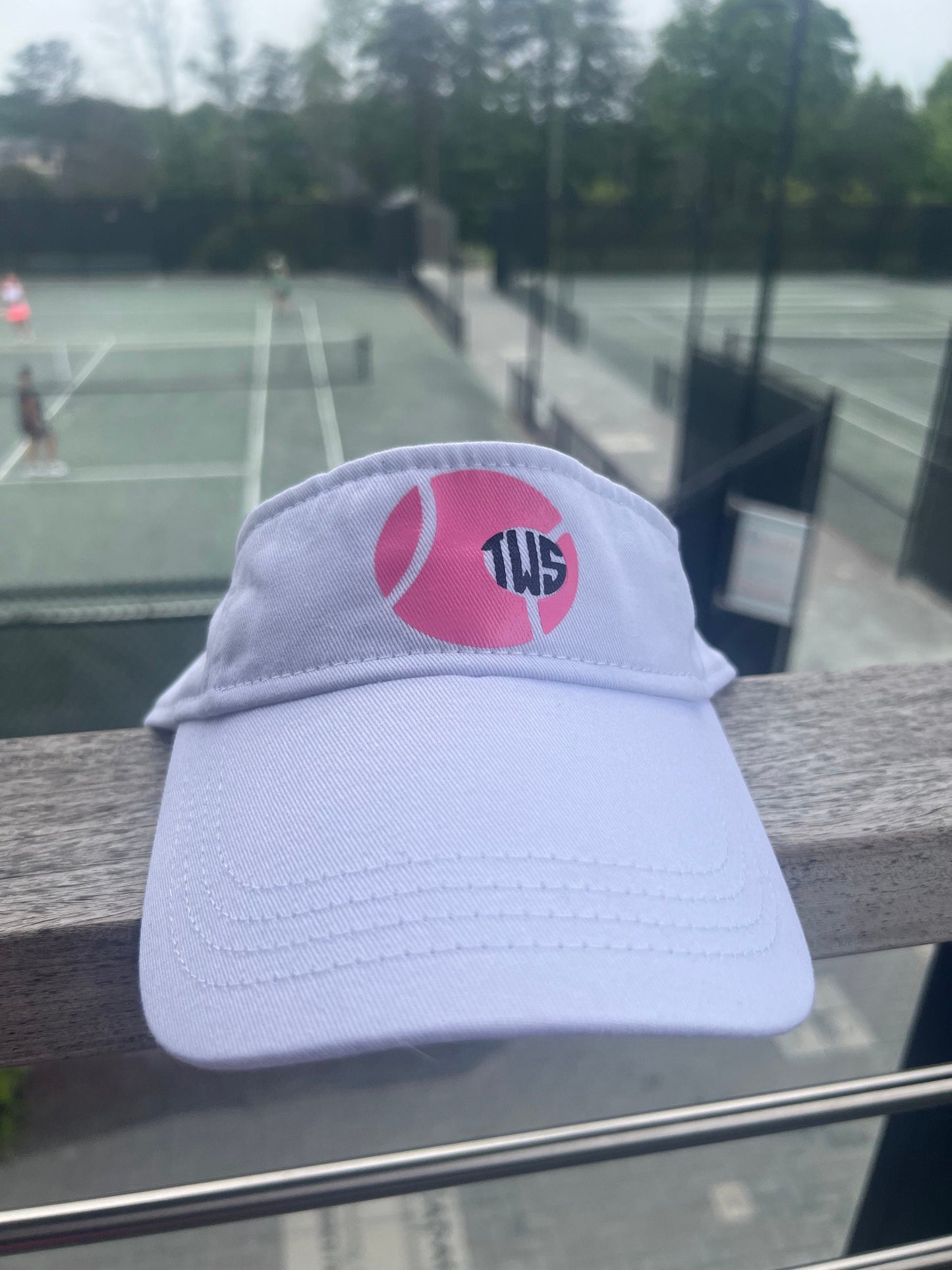 Tennis Monogram Court Queen Visor