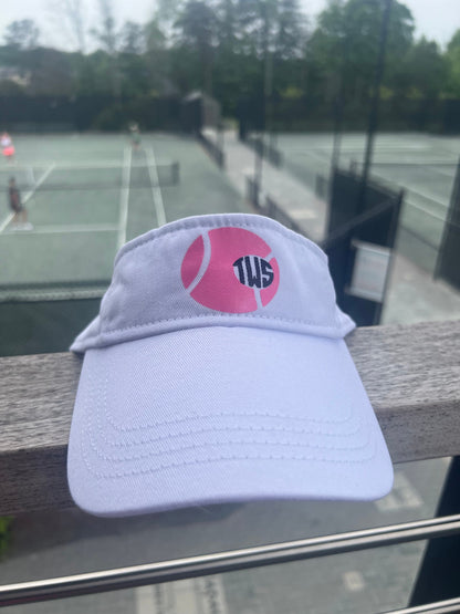 Tennis Monogram Court Queen Visor
