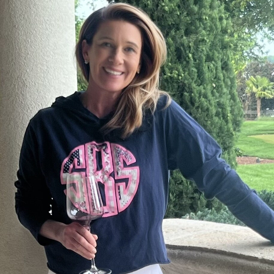 Monogram Applique Pullover