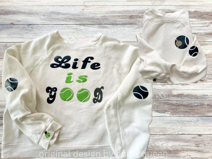Custom Tennis Crew Shirt Sweatshirt, Personalized Tennis Shirt, Tennis Team, Tennis Gift, Tennis Club