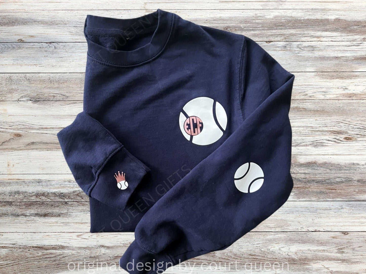 Custom Tennis Crew Shirt Sweatshirt, Personalized Tennis Shirt, Tennis Team, Tennis Gift, Tennis Club