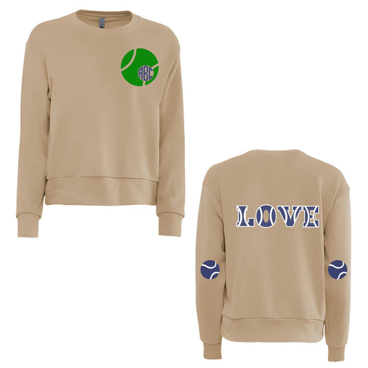 Custom Tennis Crew Shirt Sweatshirt, Personalized Tennis Shirt, Tennis Team, Tennis Gift, Tennis Club