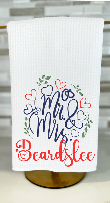 Personalized Mr. & Mrs. Tea Towel Set