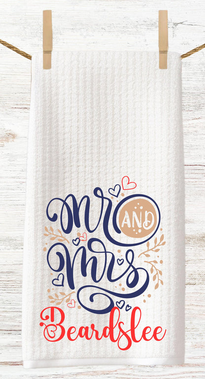 Personalized Mr. & Mrs. Tea Towel Set