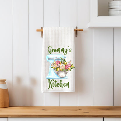 Kitchen Mixer Tea Towel Baking Kitchen Towel - Dish Towel - Hostess Homewarming Gift For Cook, Grandmother, Mom, Mimi, Grammy Mother's Day