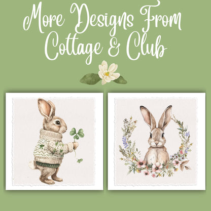 Easter Kitchen Towel: Chick with Bunny Ears, Spring Decor