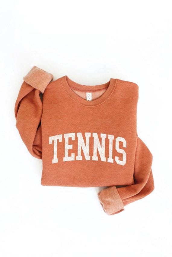 Tennis Graphic Sweatshirt