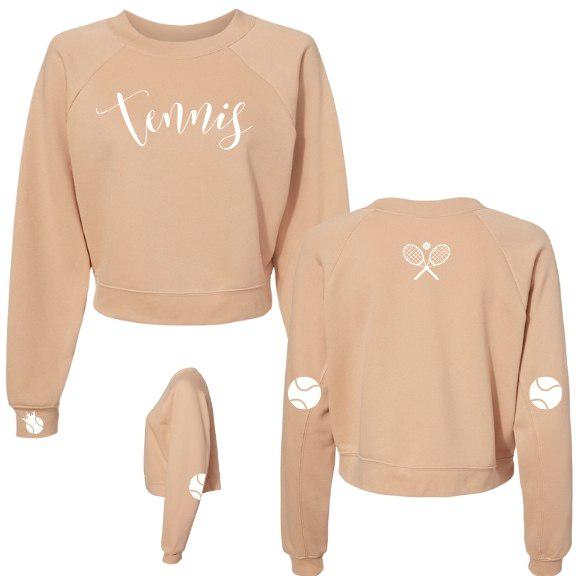 Tennis Script Crew Sweatshirt