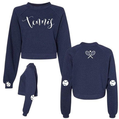 Tennis Script Crew Sweatshirt - Personalize it!