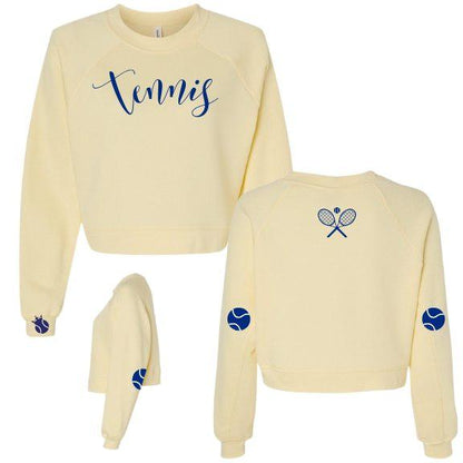 Tennis Script Crew Sweatshirt - Personalize it!